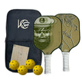KC SMASH Treasure Seakers Pickleball Paddle Set of 2 – Loved by Couples – USAPA Approved, Beginner & Intermediate Friendly, Ultra-Comfort Grip, Includes Balls & Carry Bag