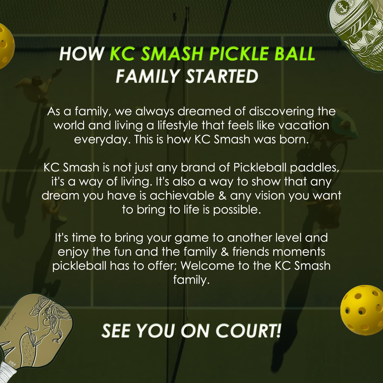 KC SMASH Treasure Seakers Pickleball Paddle Set of 2 – Loved by Couples – USAPA Approved, Beginner & Intermediate Friendly, Ultra-Comfort Grip, Includes Balls & Carry Bag